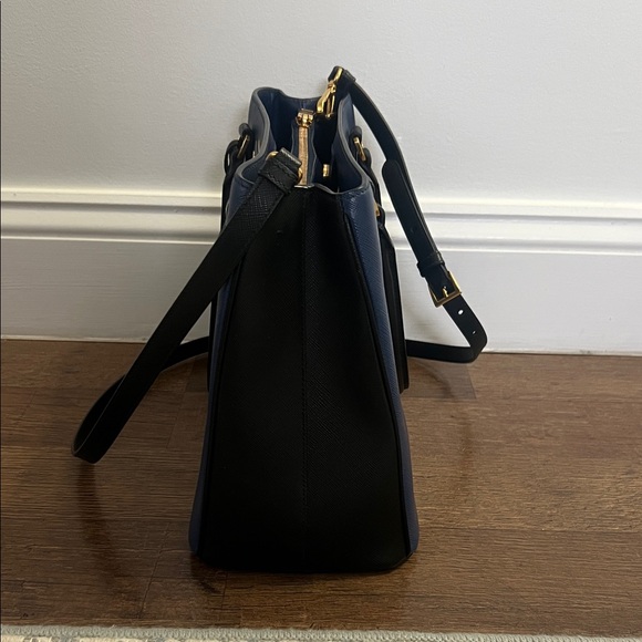Prada Dark Blue Leather Satchel - Picture 6 of 11